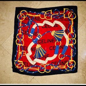 Authentic Celine Silk Scarf